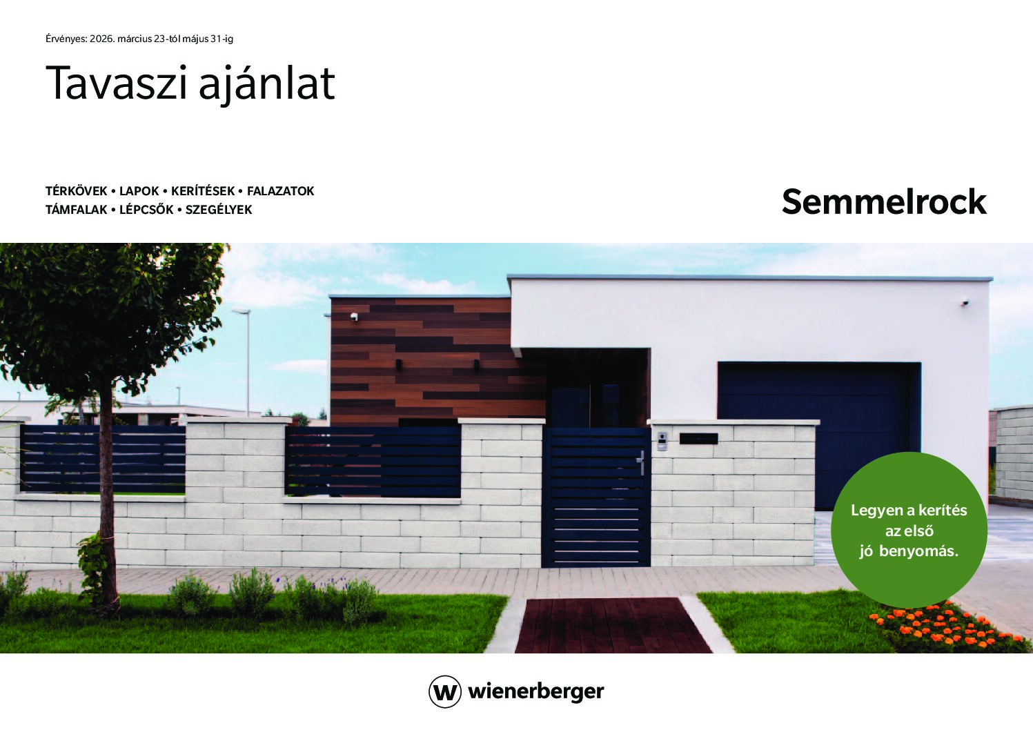 Semmelrock tavaszi ajánlat 2026