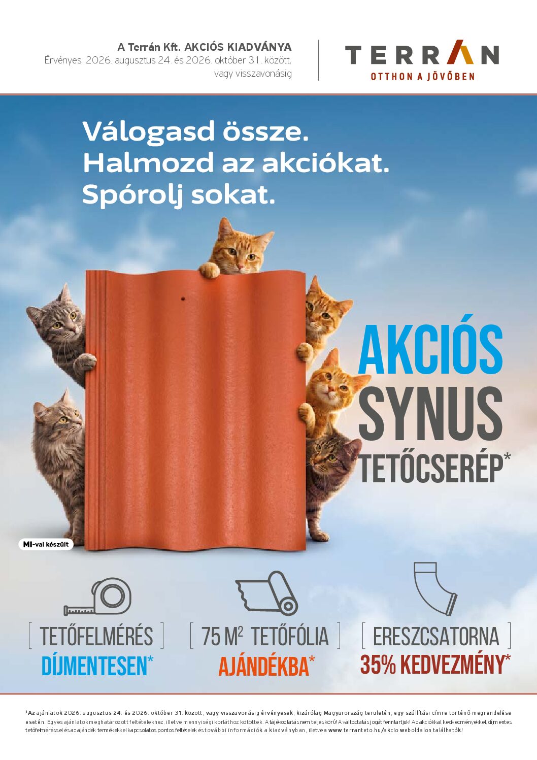 Terrán őszi okt. 30-ig